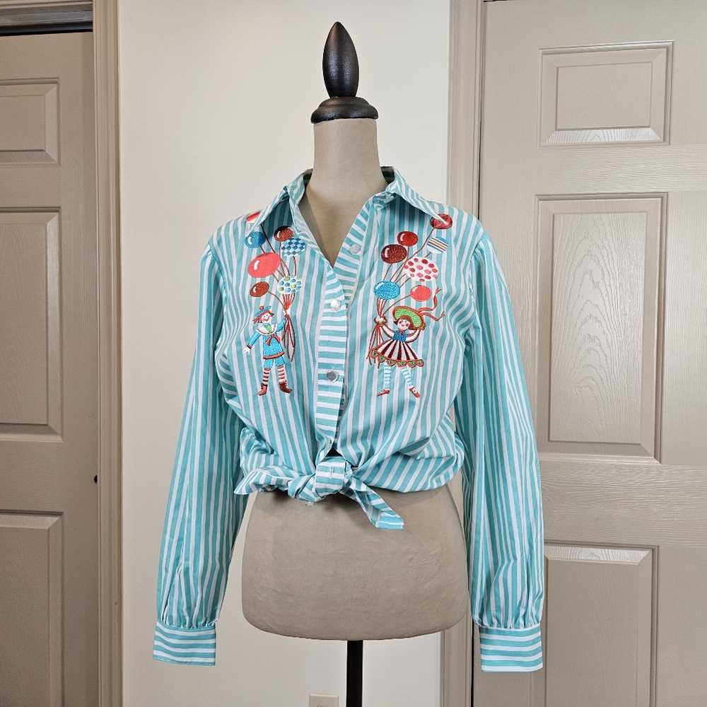 Bob Mackie Clown Shirt